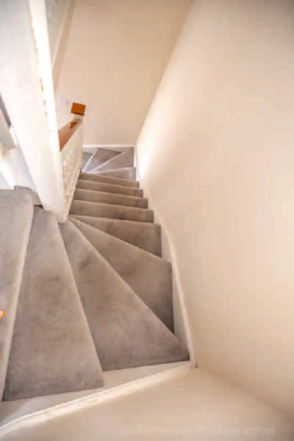 Stairs from lower floor
