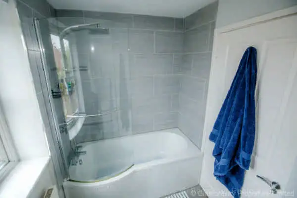 Shower Area with Glass Enclosure