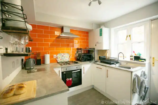 Kitchen Entrance Leading from Living Area